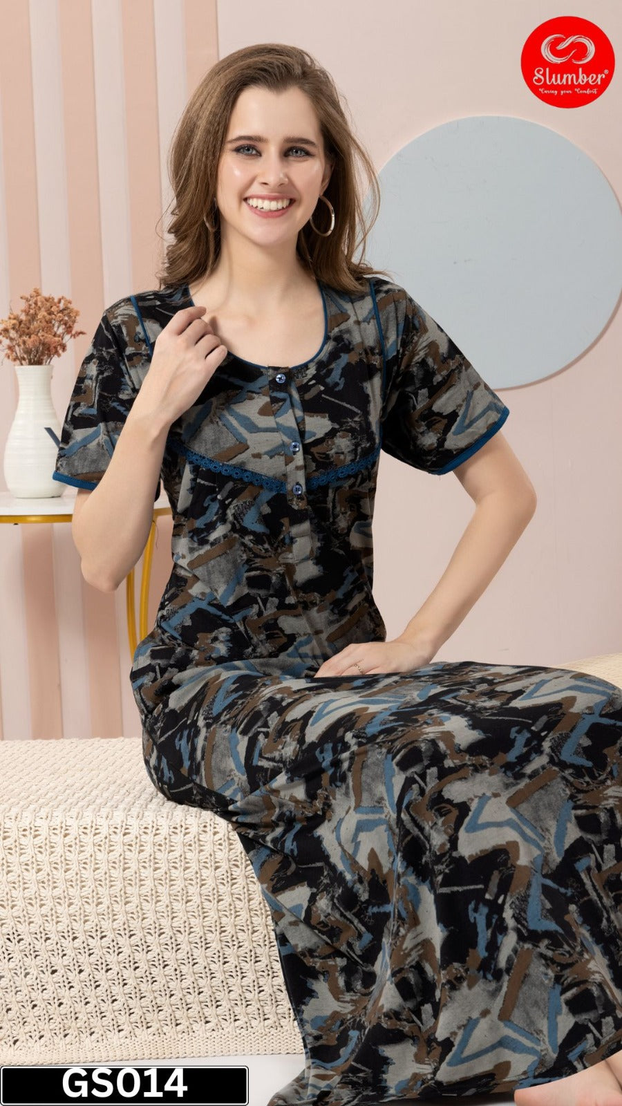 Gs014 Slumber Hosiery Night Gowns Wholesaler