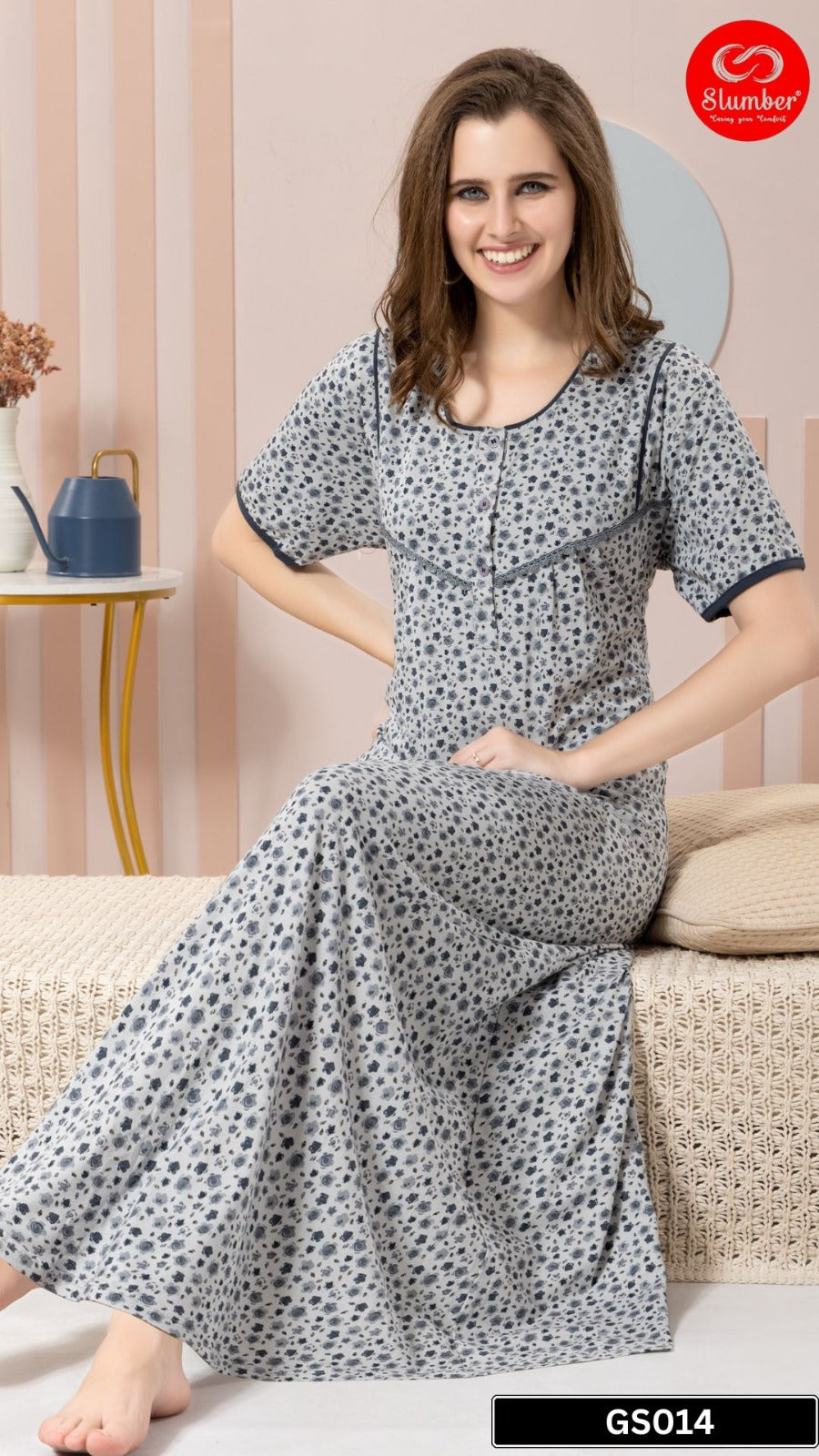 Gs014 Slumber Hosiery Night Gowns Wholesaler