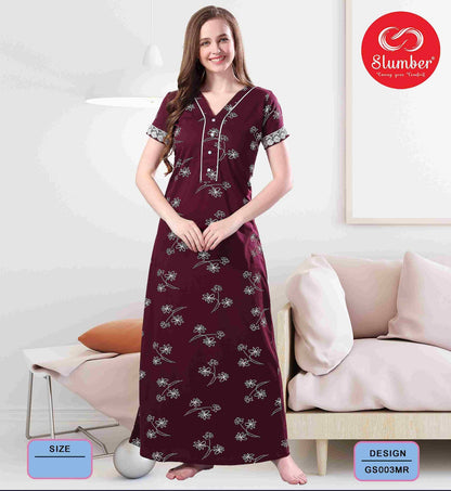 Gs014 Slumber Hosiery Night Gowns Wholesaler