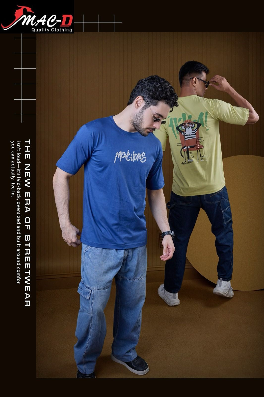 Gsm 180-190 Cat 5827 Mac D Cotton Mens Tshirts Exporter