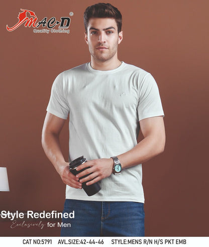Gsm 180 Cat 5791 Mac D Cotton Mens Tshirts Wholesale Rate