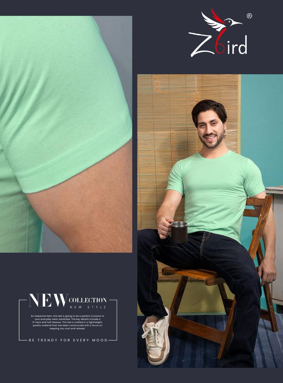 Gsm 180 Cat 5805 Z Bird Cotton Mens Tshirts Exporter Gujarat