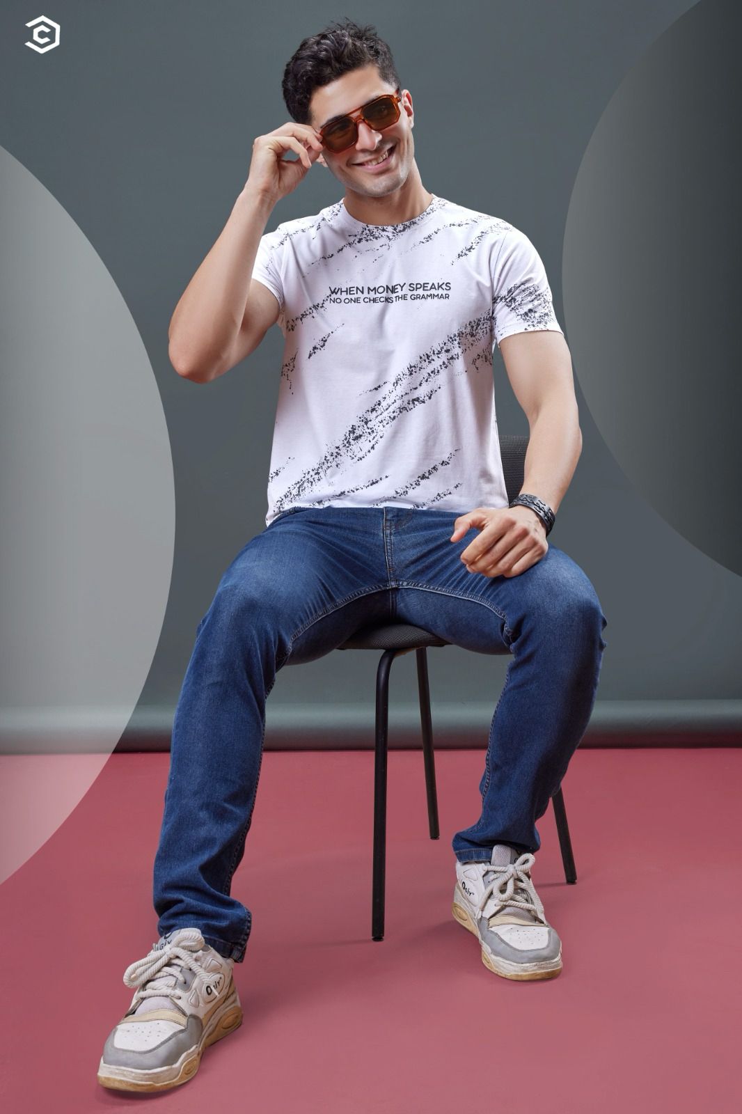 Gsm 195 Style No 1729-1734 Checkers Premium Cotton Mens Tshirts Supplier Ahmedabad