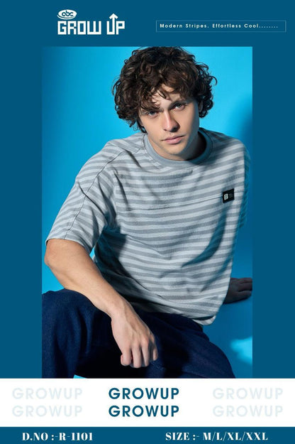 Gsm 210-220 Vol 1101 Growup Interlock Mens Tshirts Supplier Ahmedabad