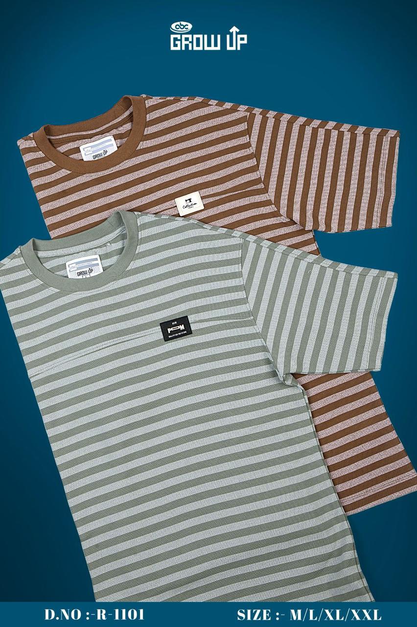 Gsm 210-220 Vol 1101 Growup Interlock Mens Tshirts Supplier Ahmedabad