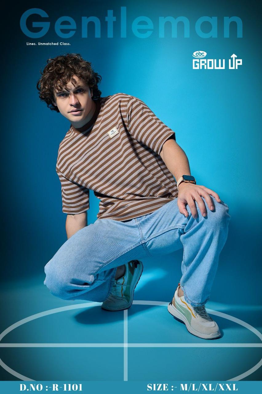 Gsm 210-220 Vol 1101 Growup Interlock Mens Tshirts Supplier Ahmedabad