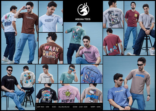 Gsm 210-220 Vol 194 Aquaa Tees Interlock Mens Tshirts Wholesale Price