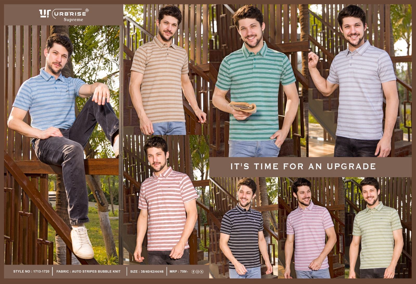 Gsm 210 Style No 1713-1720 Urbanrise Knit Mens Tshirts Wholesaler India