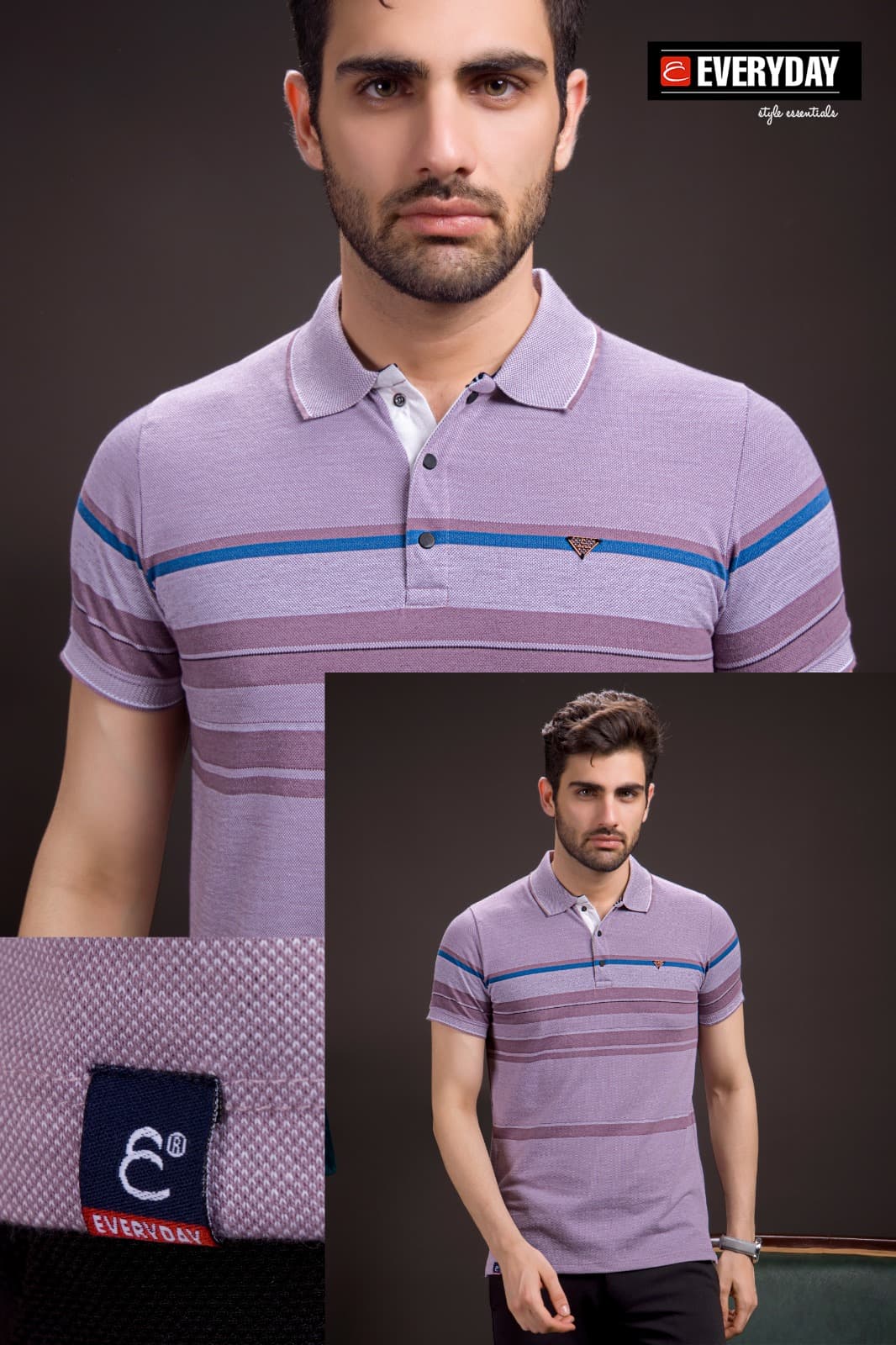 Gsm 215-220 Vol 831 Everyday Auto Stripes Mens Tshirts Exporter