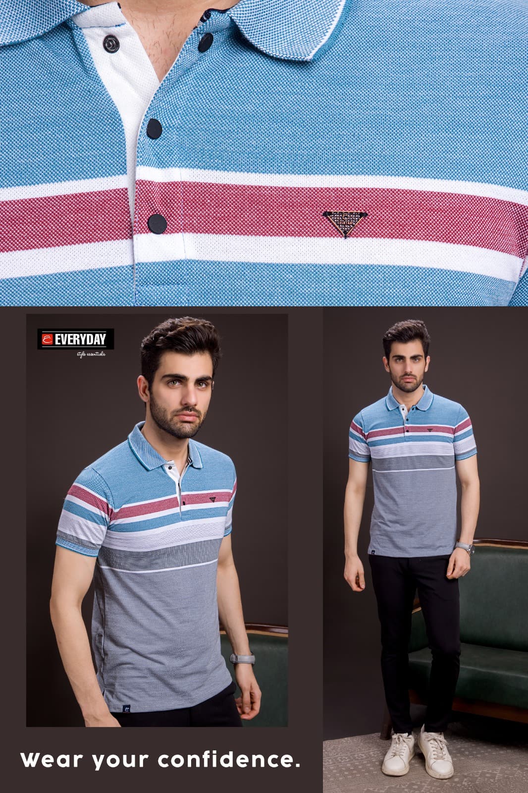 Gsm 215-220 Vol 831 Everyday Auto Stripes Mens Tshirts Exporter