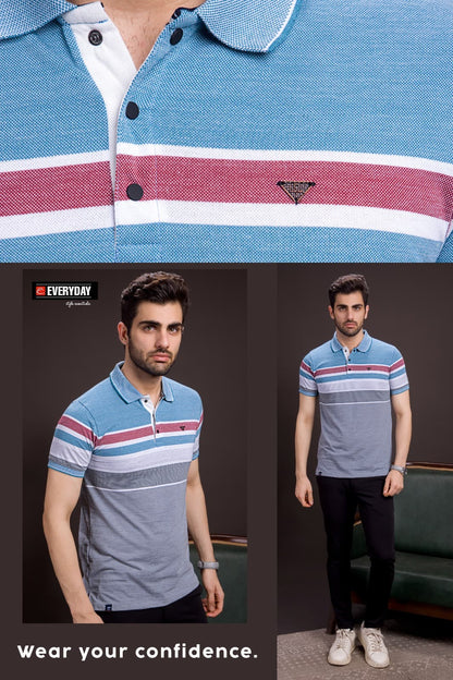 Gsm 215-220 Vol 831 Everyday Auto Stripes Mens Tshirts Exporter