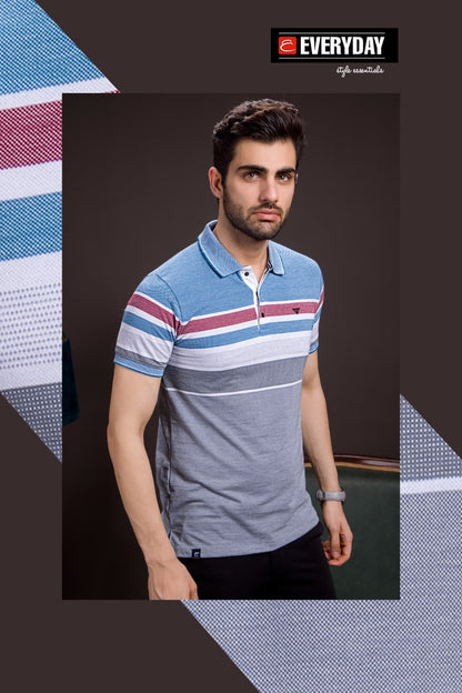 Gsm 215-220 Vol 831 Everyday Auto Stripes Mens Tshirts Exporter