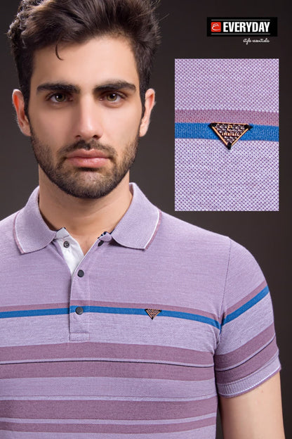 Gsm 215-220 Vol 831 Everyday Auto Stripes Mens Tshirts Exporter