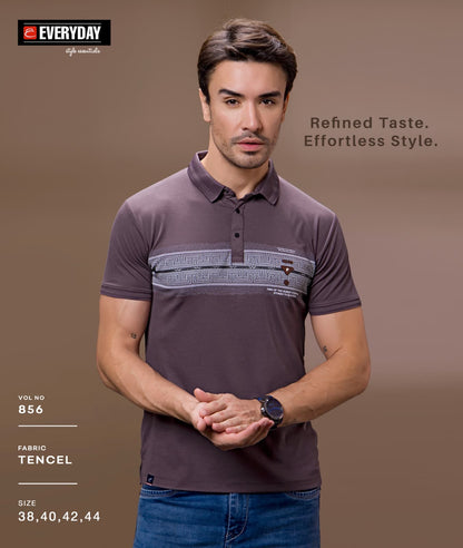 Gsm 220-225 Vol 856 Everyday Tencil Lycra Mens Tshirts Supplier Ahmedabad