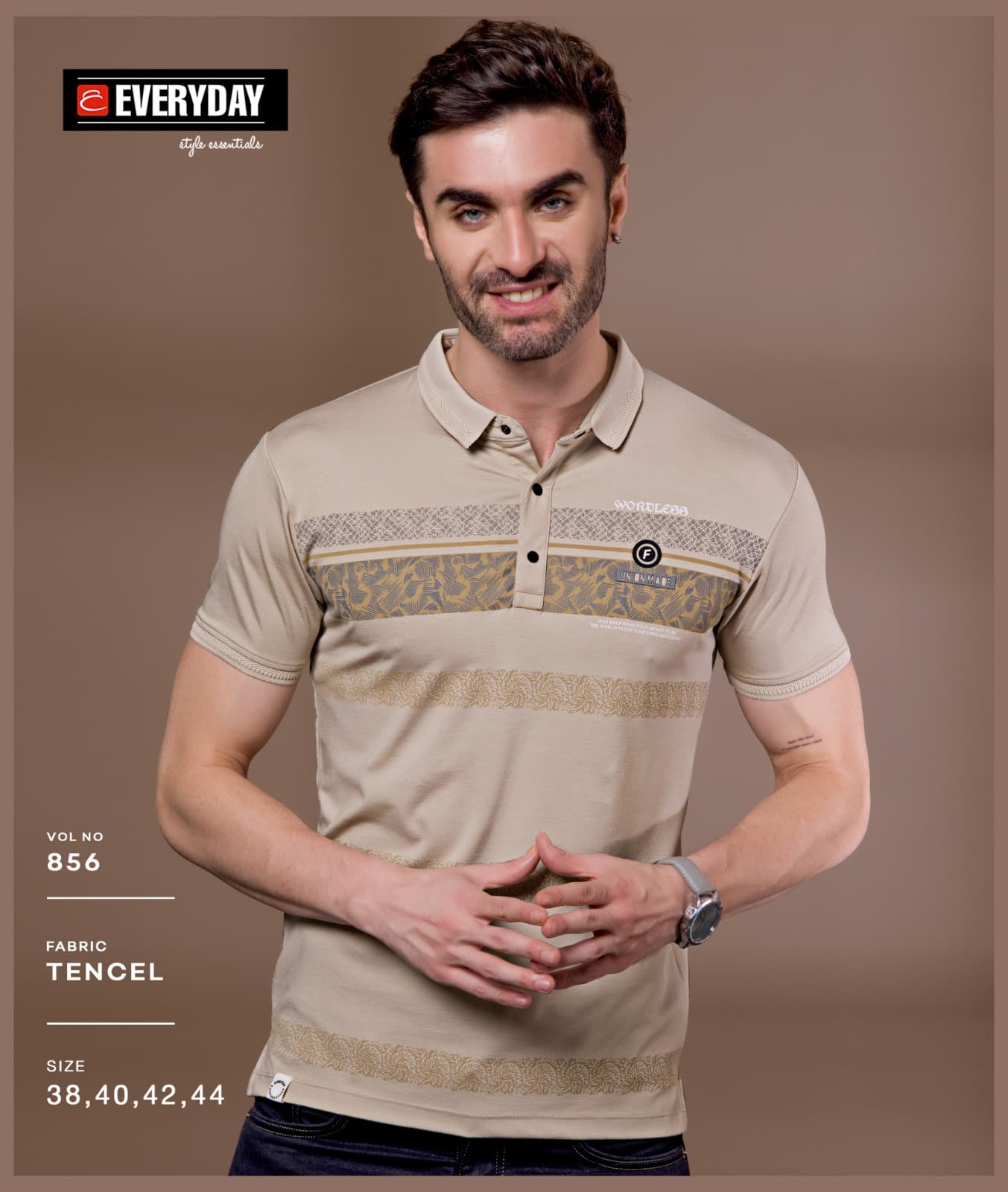Gsm 220-225 Vol 856 Everyday Tencil Lycra Mens Tshirts Supplier Ahmedabad