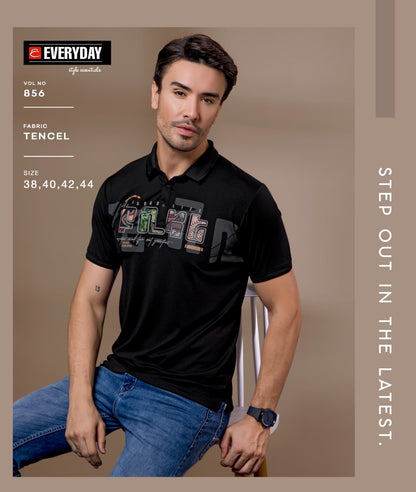 Gsm 220-225 Vol 856 Everyday Tencil Lycra Mens Tshirts Supplier Ahmedabad