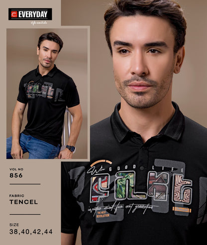 Gsm 220-225 Vol 856 Everyday Tencil Lycra Mens Tshirts Supplier Ahmedabad