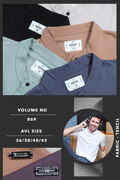 Gsm 220-225 Vol 869 Everyday Tencil Lycra Mens Tshirts Wholesale Price