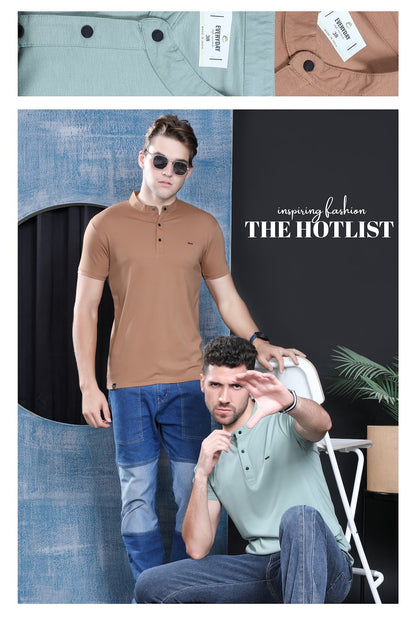 Gsm 220-225 Vol 869 Everyday Tencil Lycra Mens Tshirts Wholesale Price