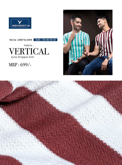 Gsm 220 -230 Vol No 2407 -2414 High Density Vertical Mens Tshirts Manufacturer Ahmedabad