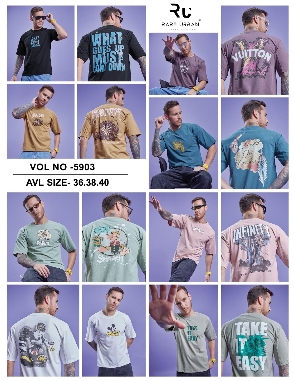 Gsm 220 - 230 Vol 5903 Rare Urban Knit Mens Tshirts Exporter Gujarat