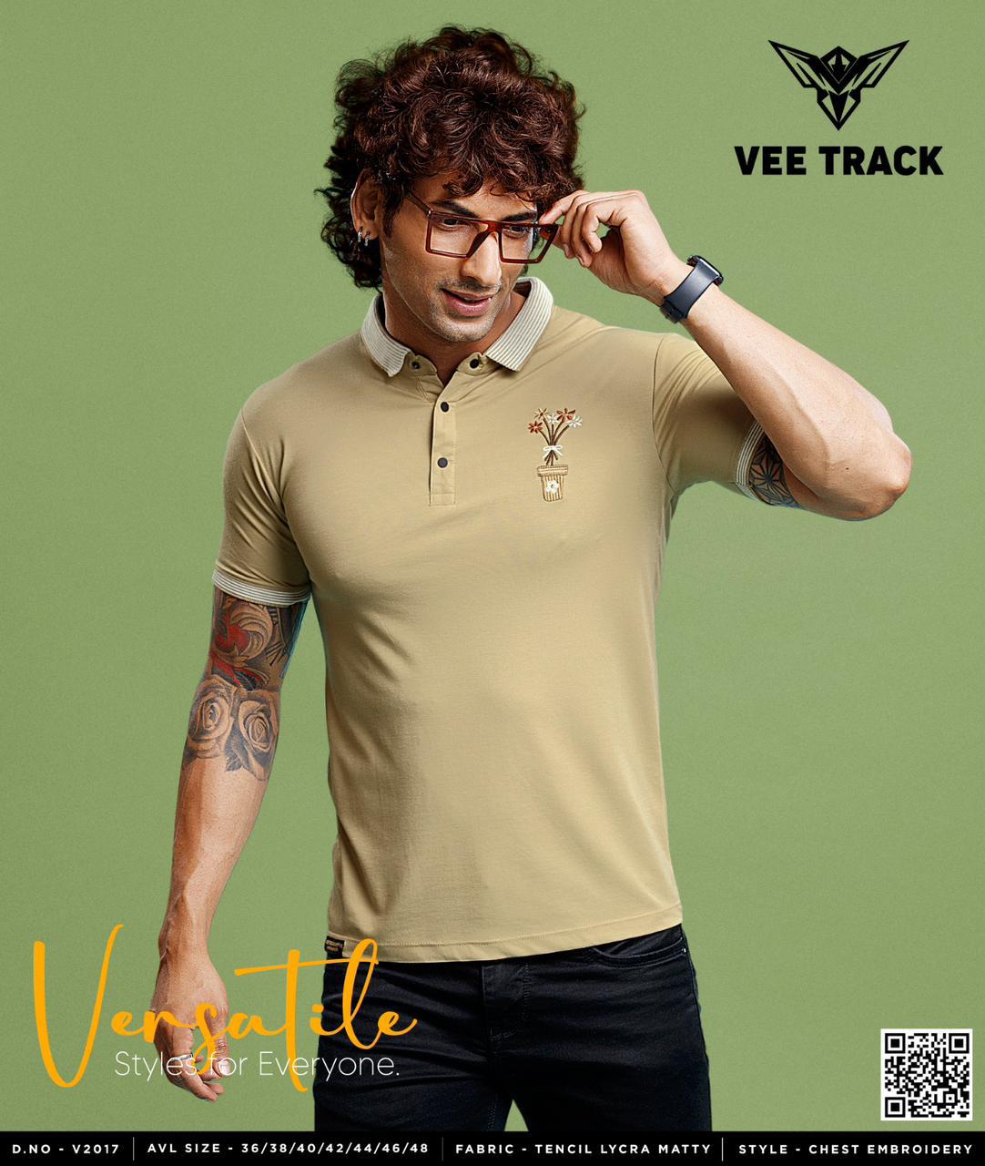 Gsm 220 Vol 2017 Vee Track Tencil Lycra Mens Tshirts Manufacturer Ahmedabad