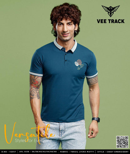 Gsm 220 Vol 2017 Vee Track Tencil Lycra Mens Tshirts Manufacturer Ahmedabad