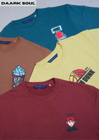 Gsm 220 Vol 57 Daark Soul Knit Mens Tshirts Wholesale Rate