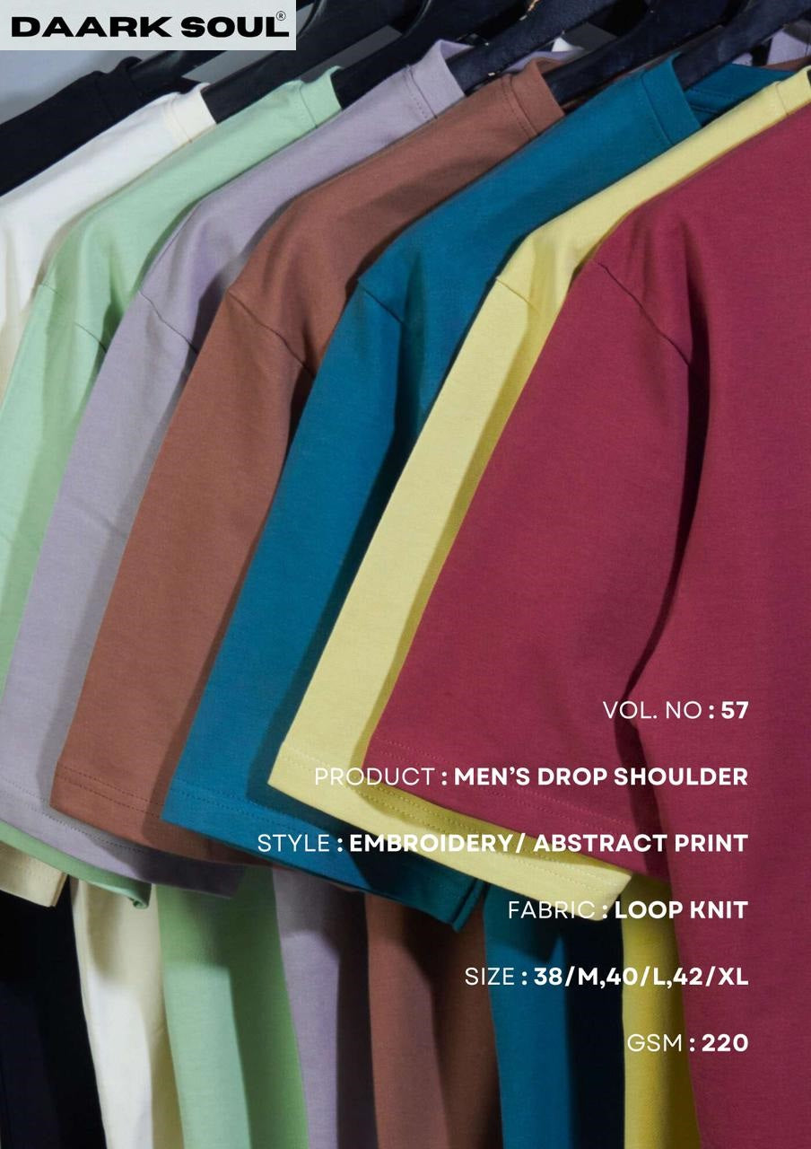 Gsm 220 Vol 57 Daark Soul Knit Mens Tshirts Wholesale Rate