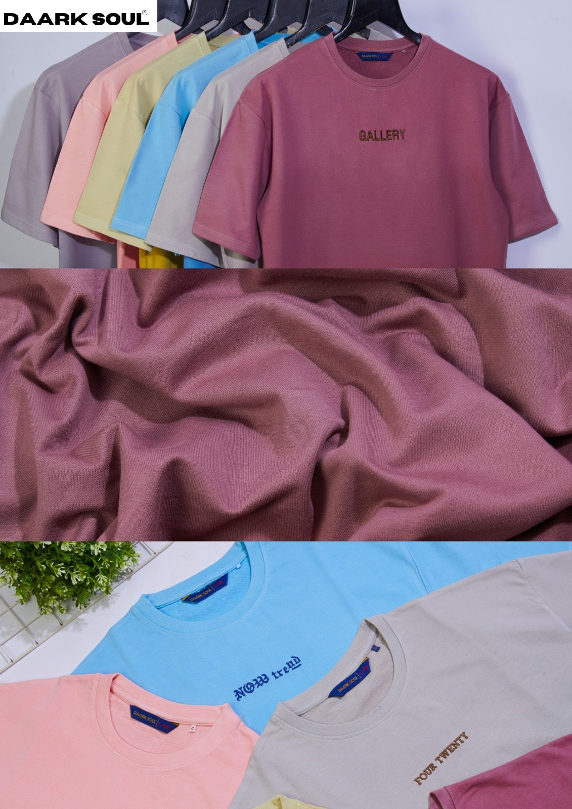 Gsm 220 Vol 61 Daark Soul Knit Mens Tshirts Supplier