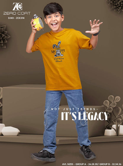 Gsm 220 Zck 314 Zero Coat Tencil Lycra Boys Tshirt Manufacturer Ahmedabad