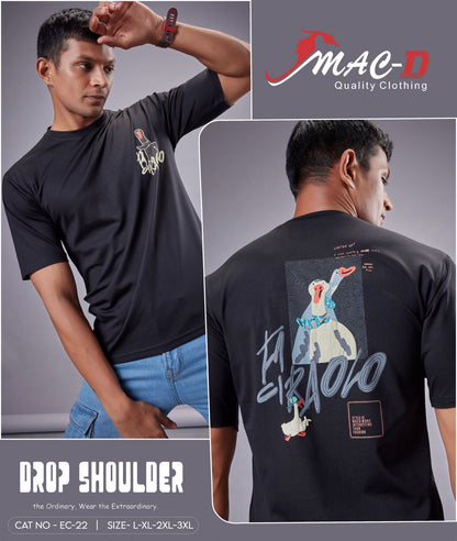 Gsm 221 Cat Ec-22  Mac D Tencel Mens Tshirts Supplier Gujarat