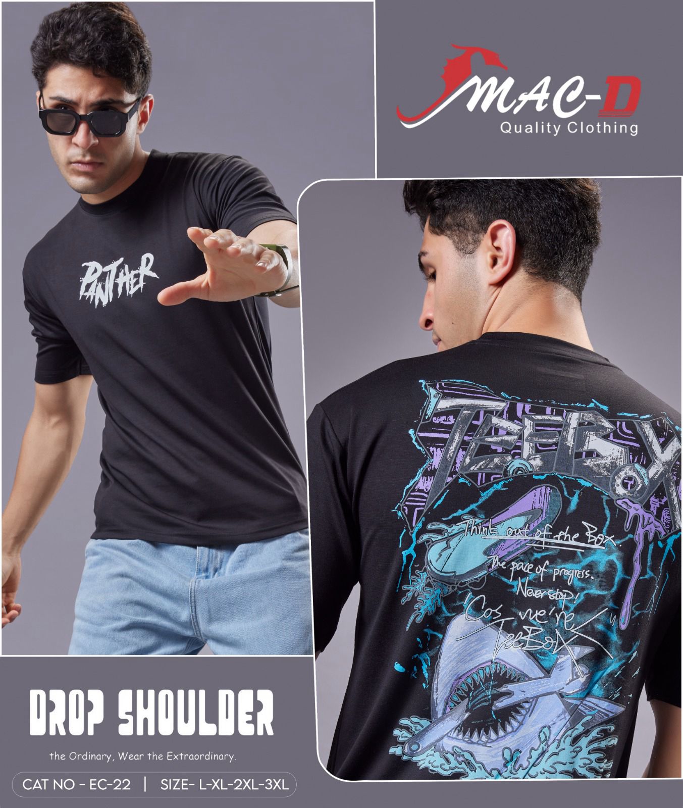 Gsm 221 Cat Ec-22  Mac D Tencel Mens Tshirts Supplier Gujarat