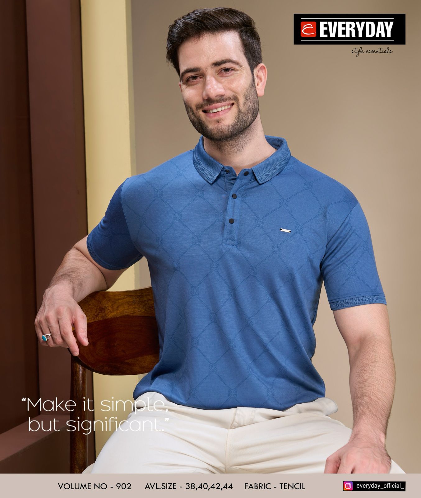 Gsm 225-230 Vol 902 Everyday Tencil Mens Tshirts Exporter India