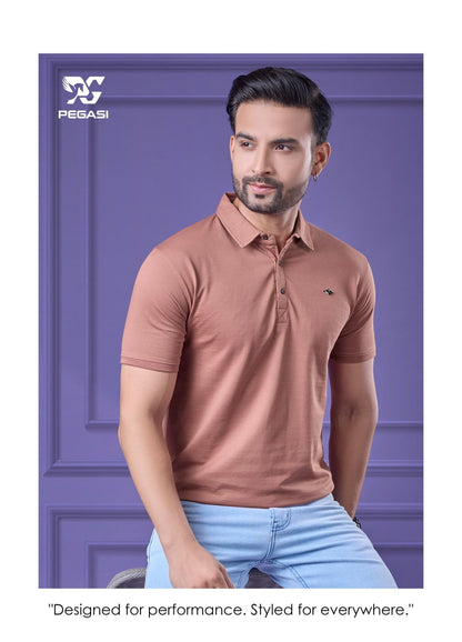 Gsm 230 Vol P251 Pegasi Interlock Mens Tshirts Supplier