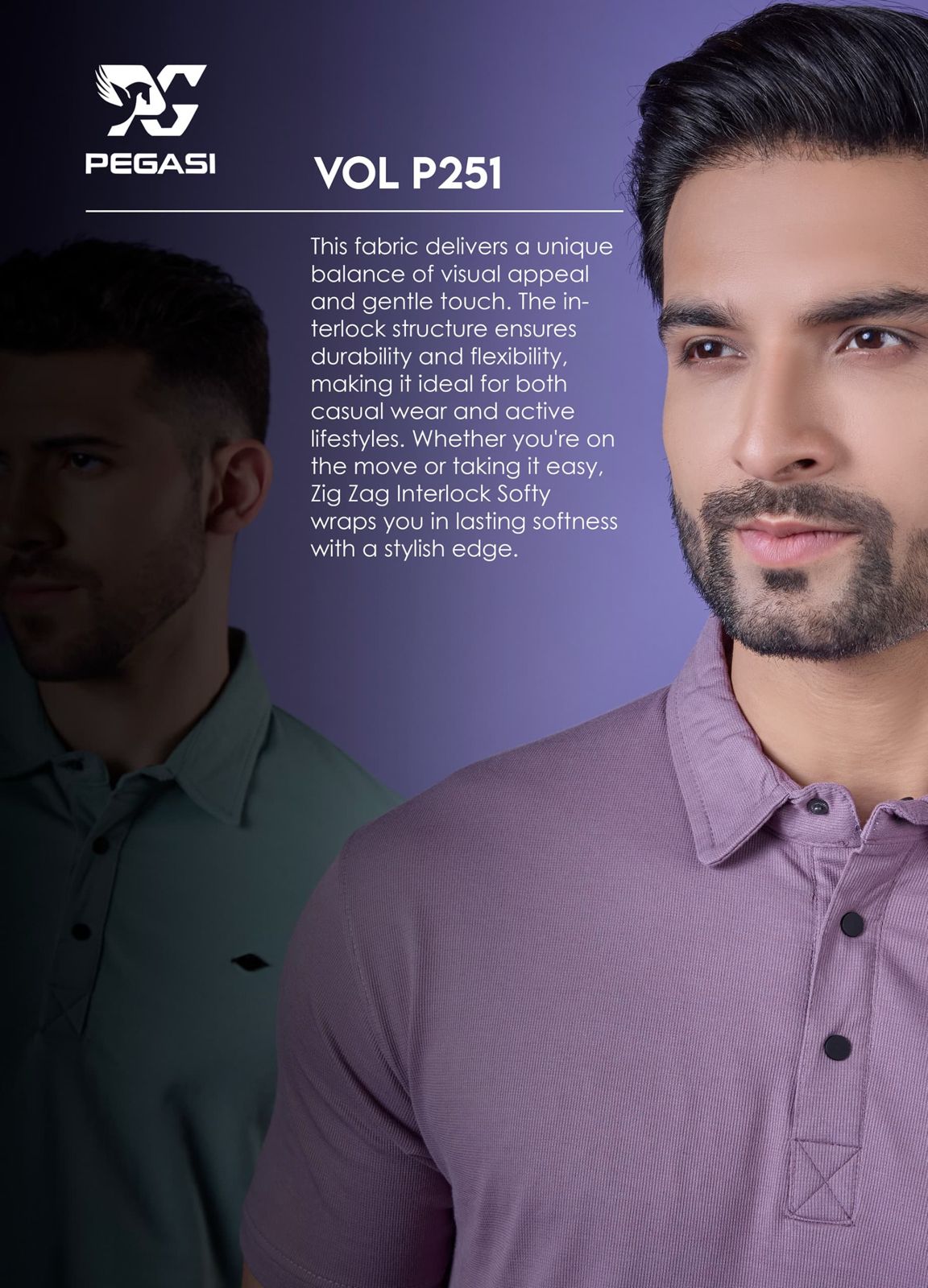 Gsm 230 Vol P251 Pegasi Interlock Mens Tshirts Supplier