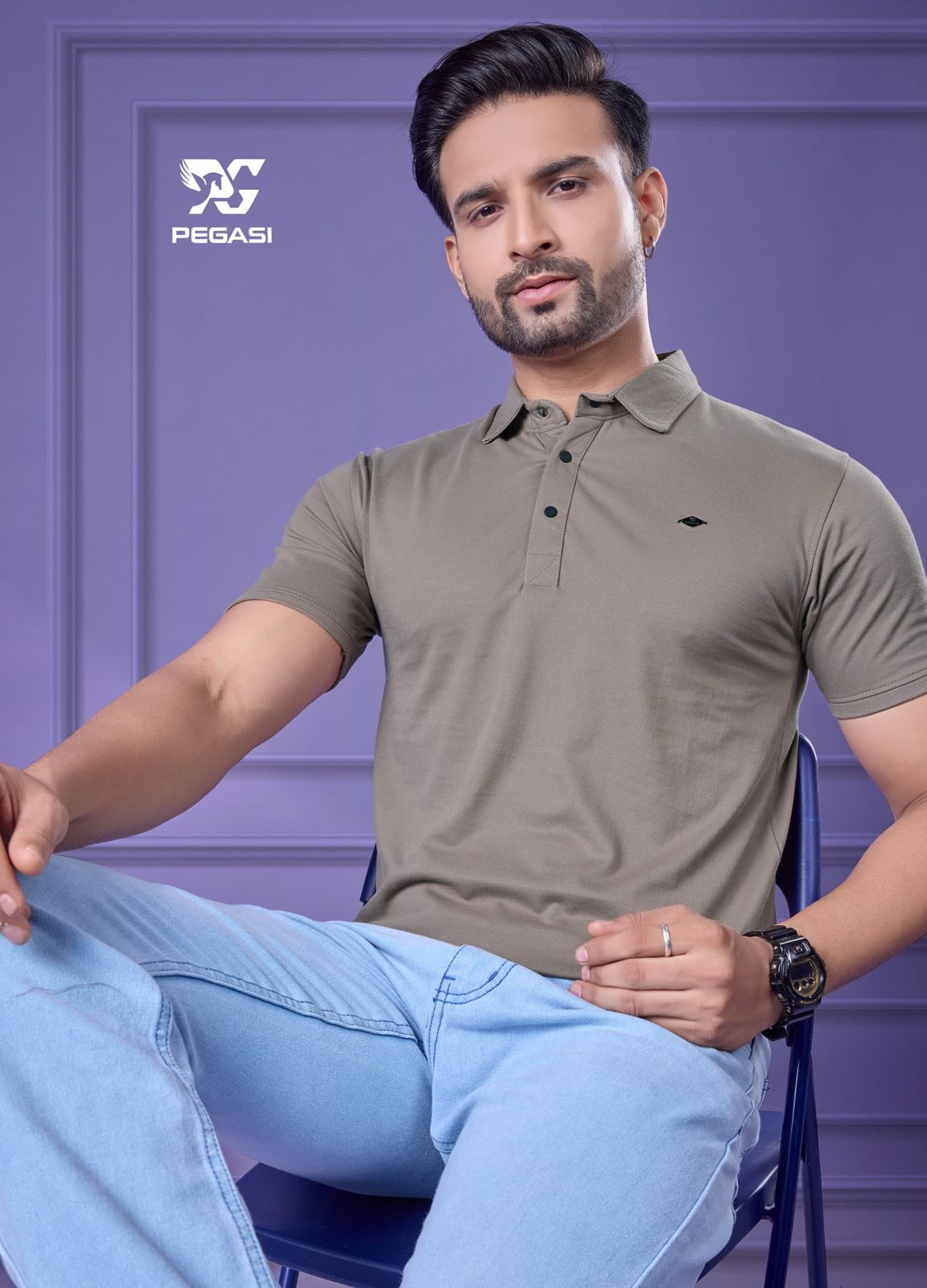 Gsm 230 Vol P251 Pegasi Interlock Mens Tshirts Supplier
