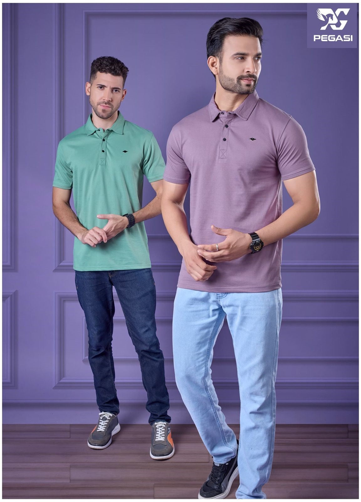 Gsm 230 Vol P251 Pegasi Interlock Mens Tshirts Supplier