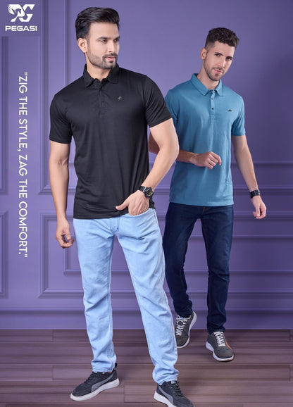 Gsm 230 Vol P251 Pegasi Interlock Mens Tshirts Supplier