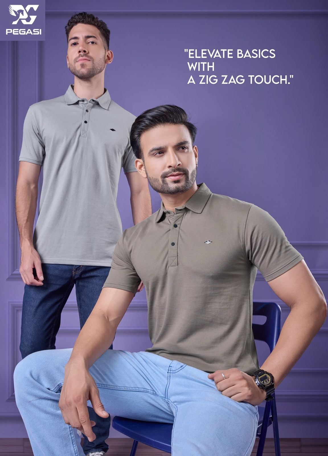 Gsm 230 Vol P251 Pegasi Interlock Mens Tshirts Supplier