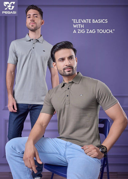 Gsm 230 Vol P251 Pegasi Interlock Mens Tshirts Supplier