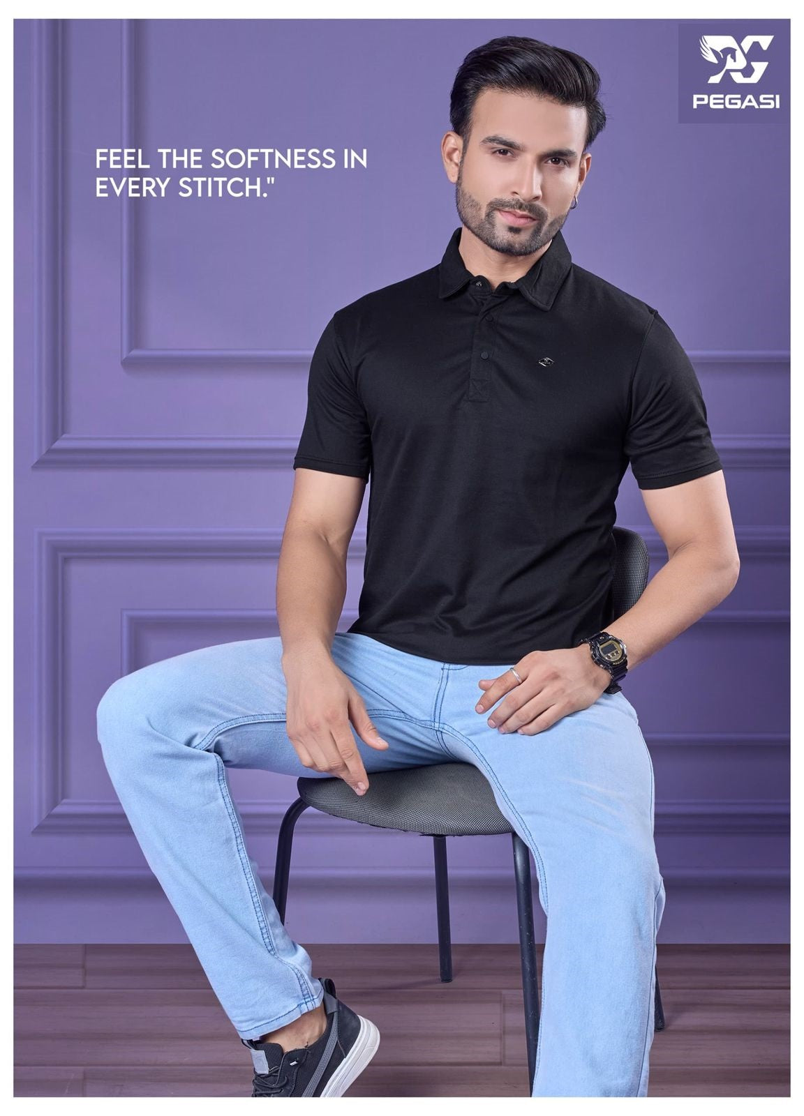 Gsm 230 Vol P251 Pegasi Interlock Mens Tshirts Supplier