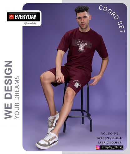 Gsm 235-245 Vol 942 Everyday Cotton Looper Mens Co Ord Set Supplier