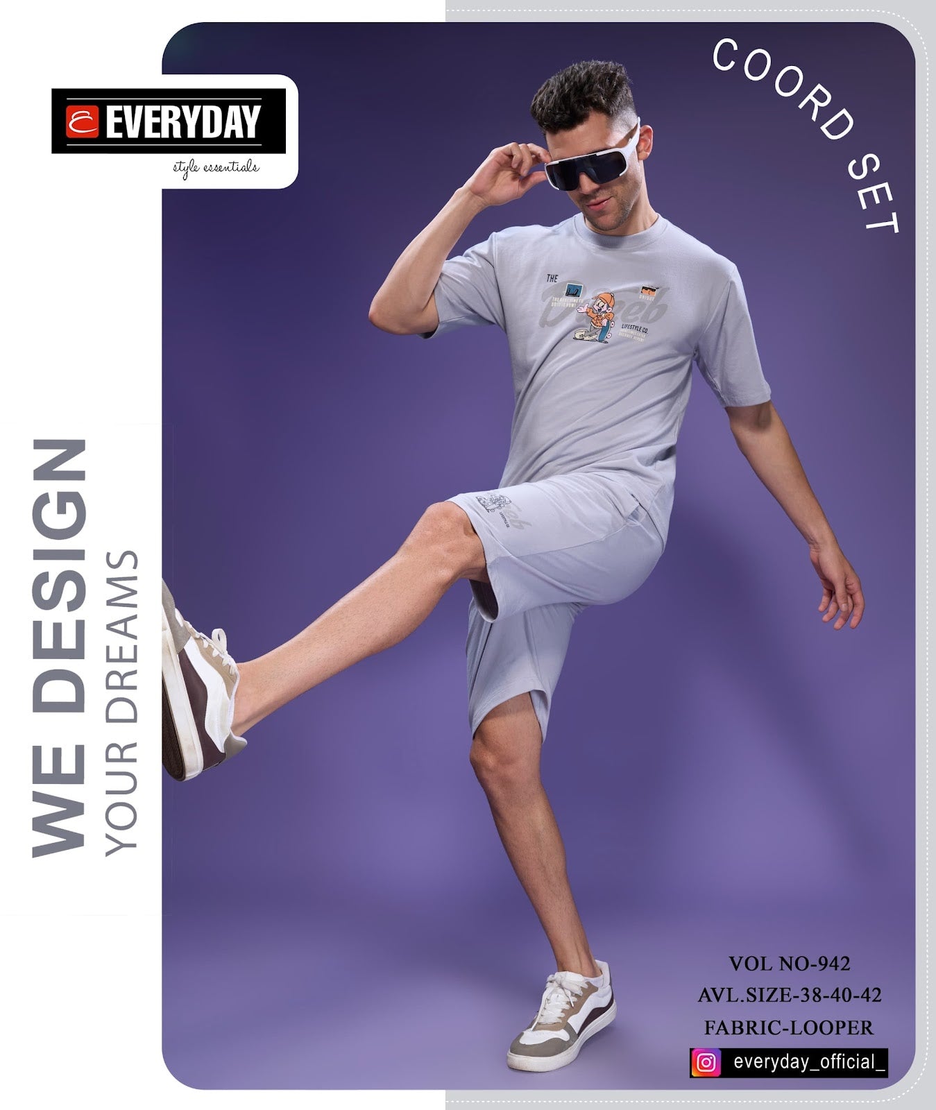 Gsm 235-245 Vol 942 Everyday Cotton Looper Mens Co Ord Set Supplier