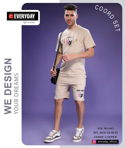 Gsm 235-245 Vol 942 Everyday Cotton Looper Mens Co Ord Set Supplier