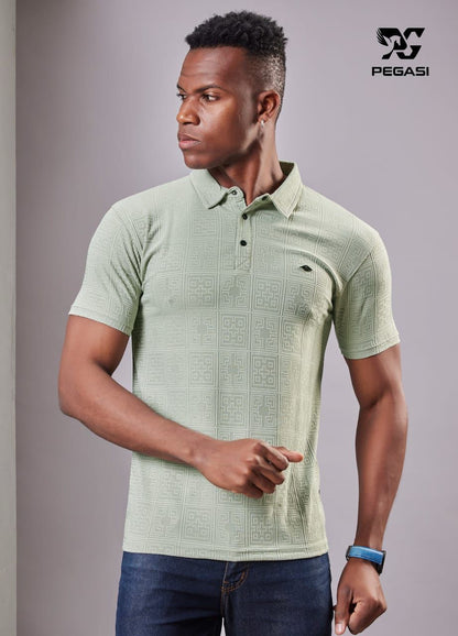 Gsm 235-245 Vol P205 Pegasi Jacquard Mens Tshirts Exporter Ahmedabad