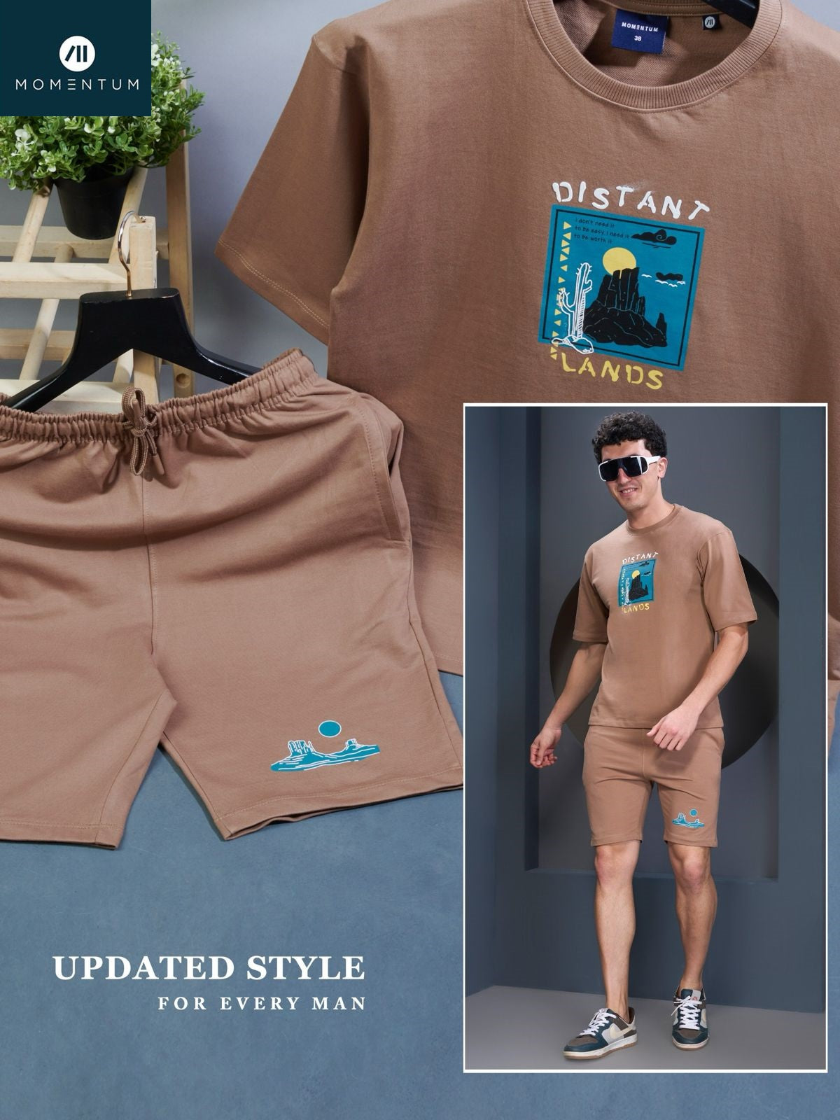 Gsm 250 Code 170 Momentum Pure Cotton Mens Co Ord Set Wholesaler