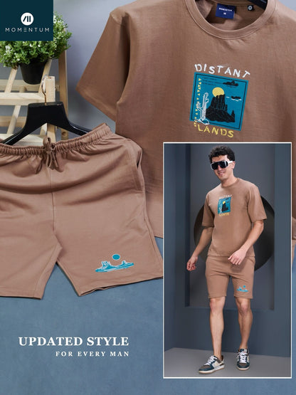 Gsm 250 Code 170 Momentum Pure Cotton Mens Co Ord Set Wholesaler