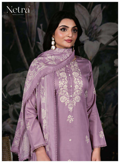 Gucci Netra Cotton Satin Pant Style Suits Wholesaler India