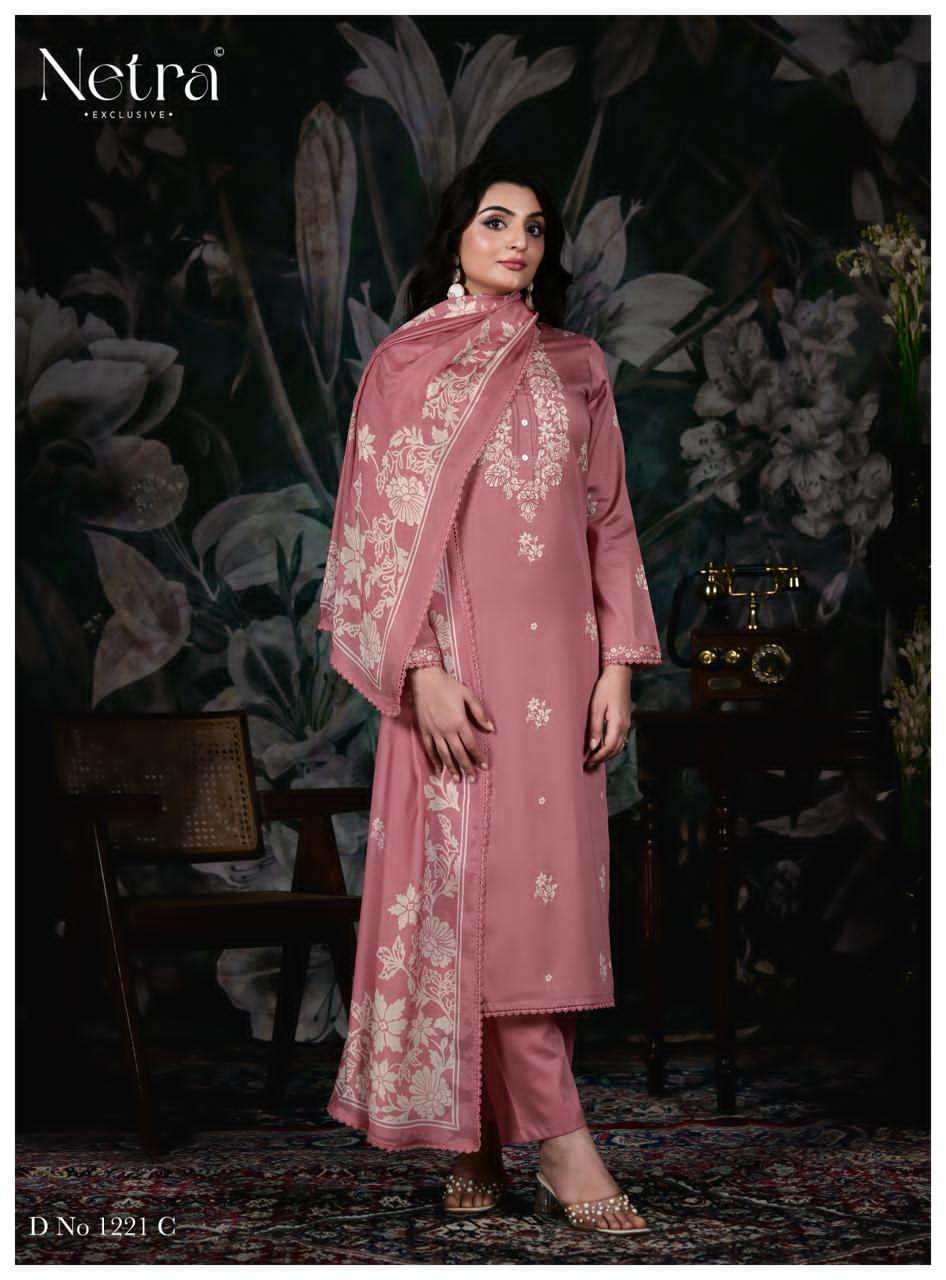 Gucci Netra Cotton Satin Pant Style Suits Wholesaler India